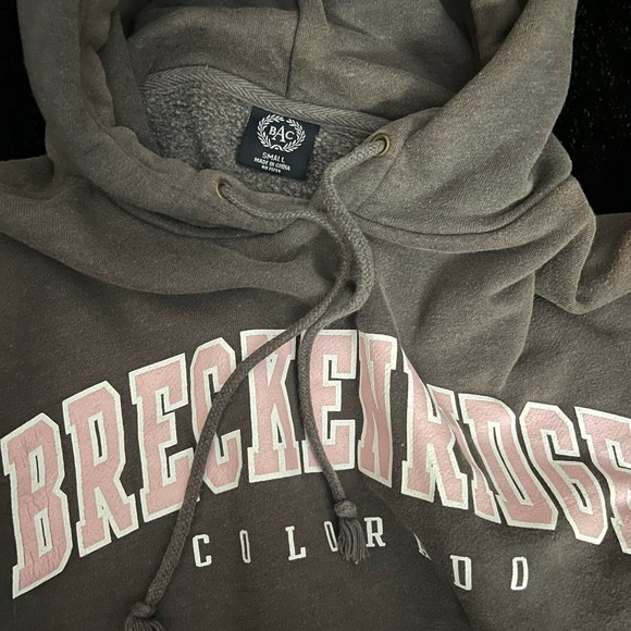 Brown and Pink Breckenridge Colorado Sweatshirt - Picture 3 of 5